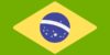 Bandeira do Brasil nas cores verde, ouro, azul e branco