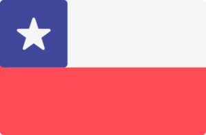 Home 9 Bandeira do Chile nas cores azul, branco e vermelho